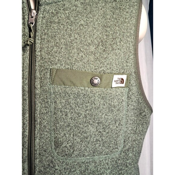 The North Face Vest Mens Medium Green Gordon Lyons Sweater Fleece Zip NF0A5GL3 - Picture 5 of 9